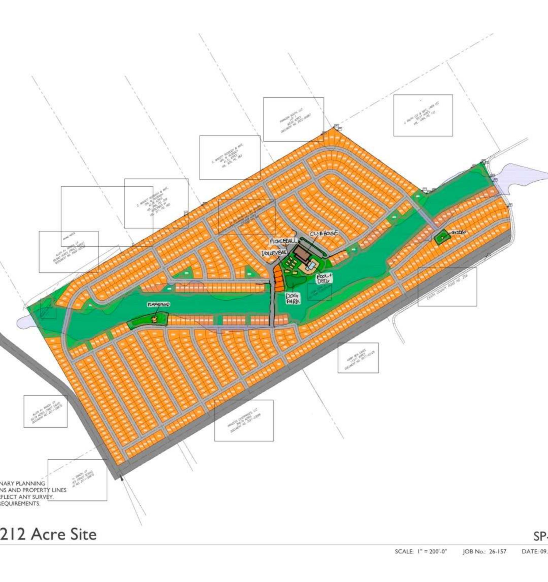 Preliminary planning concept for the 212-acre expansion tract.