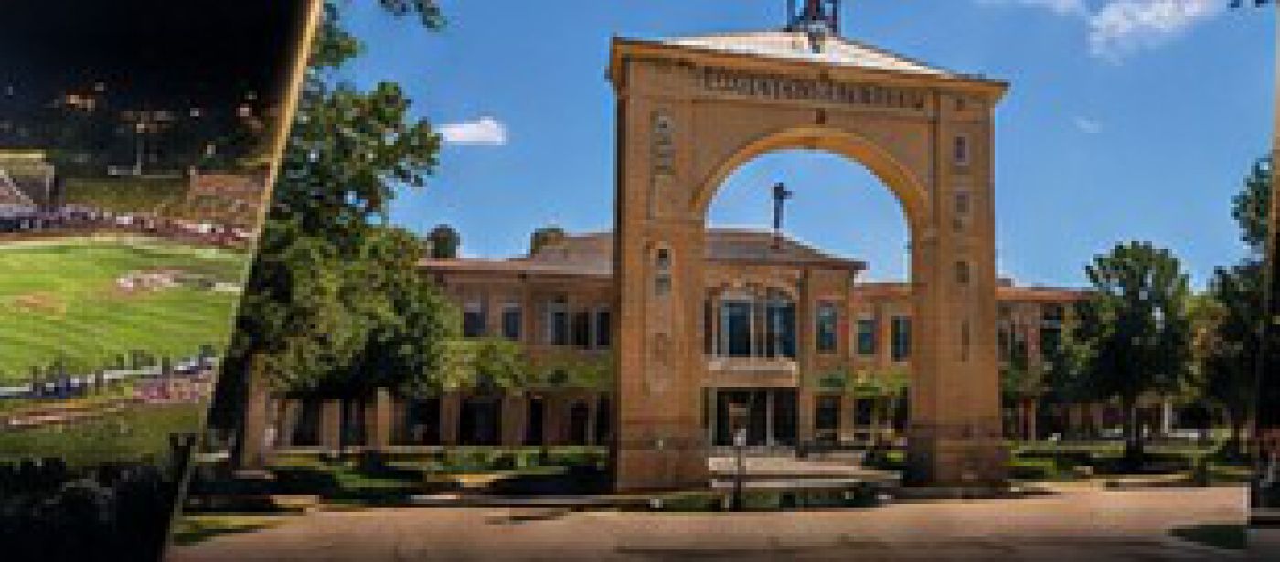 Tarleton State University campus arch.